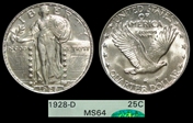 1928-D 25C MS64