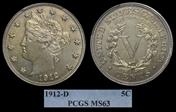 1912-D 5C MS63