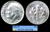 1962-D 10C MS67FB