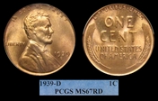 1939-D 1C MS67RD