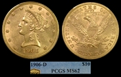 1906-D $10 MS62