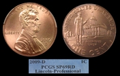 2009-D 1C Lincoln-Professional Satin Finish SP69RD