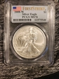 2008-W $1 Burnished Silver Eagle First Strike SP70