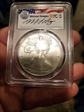 2020-W $1 Burnished Silver Eagle Michael Reagan Silver Eagle SP70