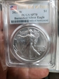 2022-W $1 Burnished Silver Eagle First Day of Issue SP70