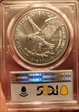 2024-W $1 Burnished Silver Eagle First Day of Issue SP70