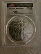 2015-W $1 Burnished Silver Eagle Mercanti Signature SP70