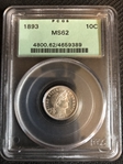 1893 10C MS62