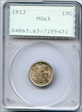 1913 10C MS63