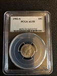 1902-S 10C AU55
