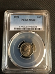 1892 10C MS62
