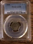 1858 10C AU55