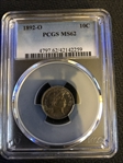 1892-O 10C MS62
