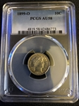 1899-O 10C AU58