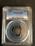 1893 10C AU58