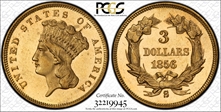 1856-S $3 MS64
