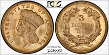 1861 $3 MS65