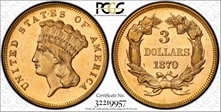 1870 $3 MS64