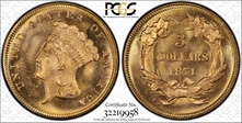 1871 $3 MS67