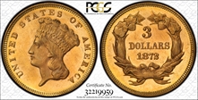 1872 $3 MS65+