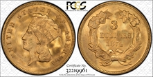 1874 $3 MS66