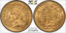 1884 $3 MS66