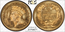 1885 $3 MS66+