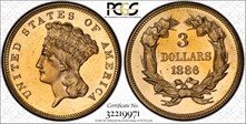 1886 $3 MS65