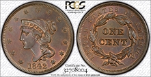 1842 1C N-8 MS66BN