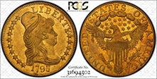 1797/5 $5 BD-7, Large Eagle MS62+