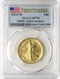 2016-W 50C 100th Anniversary  First Strike SP70