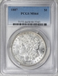 1887 $1 MS64