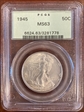 1945 50C MS63