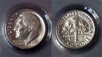 1982 10C No Mintmark - Strong MS65
