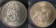 1862 25C MS64