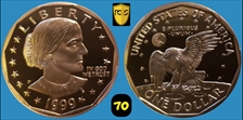 1999-P SBA$1 PR70DCAM