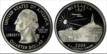 2006-S 25C Nebraska Silver PR70DCAM