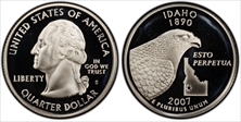 2007-S 25C Idaho Silver PR70DCAM