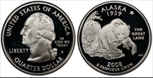 2008-S 25C Alaska Silver PR70DCAM