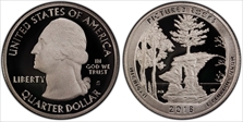 2018-S 25C Pictured Rocks NP-Silver Limited Edition Proof Set - First Day of Issue PR70DCAM