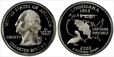 2002-S 25C Louisiana Silver PR70DCAM