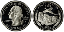 2006-S 25C South Dakota Silver PR70DCAM