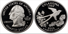 2008-S 25C Oklahoma Silver PR70DCAM
