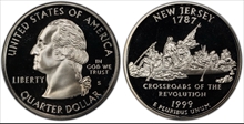 1999-S 25C New Jersey Silver PR70DCAM