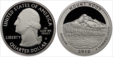 2010-S 25C Mount Hood NP - Silver PR70DCAM
