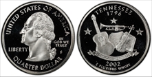 2002-S 25C Tennessee Silver PR70DCAM