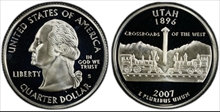 2007-S 25C Utah Silver PR70DCAM