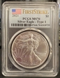 2021 $1 Silver Eagle - Type 1 First Strike MS70