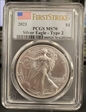 2021 $1 Silver Eagle - Type 2 First Strike MS70