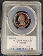 2001-S 25C Vermont PR70DCAM